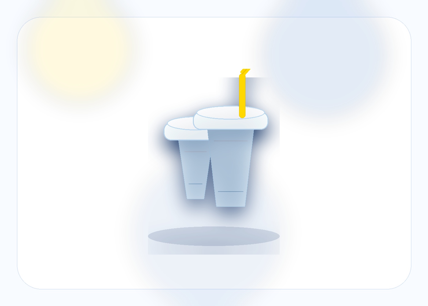 Transparent Mocktail Glass with Lid